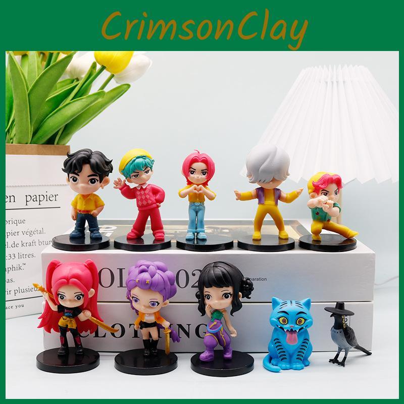 Kpop Demon Hunters Pvc Toy With Assembly Collectibles For Enthusiasts