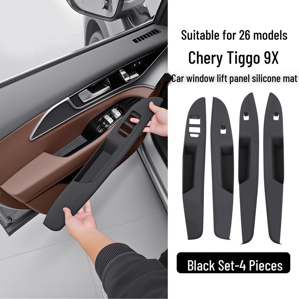 Silicone Console Protective Pad for Chery Tiggo 9X Interior Modification
