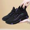 Mesh new flying woven women's shoes walking light soft sole women's sports shoes versatile casual shoes breathable shoes
