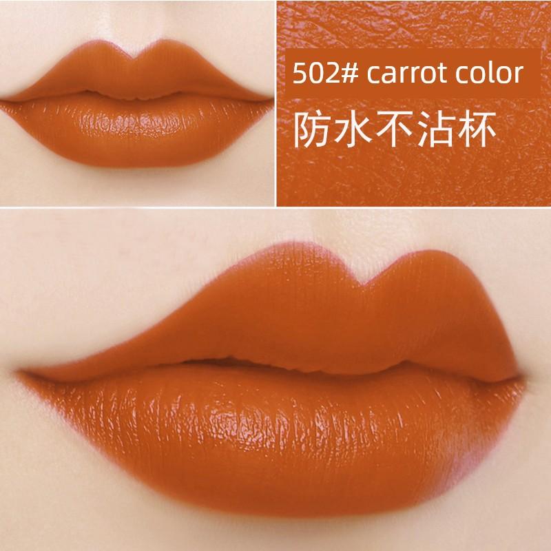 Li Jiaqi Recommend Non-Fading No Stain On Cup Red Lipstick Raincoat Matte Plain Face White Cherry Color Waterproof