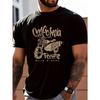 Casual Streetwear Style Men's T-Shirt California Pacific Wave Riders Surf Motorcycle Graphic Summer Beach Wear Gift for Him