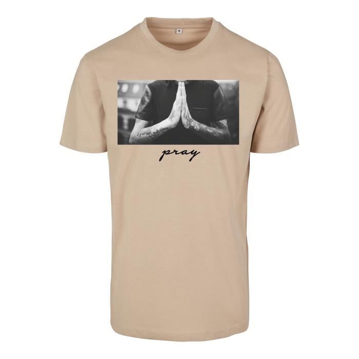 T-shirt Urban Classics Pray - blanc cassé - M