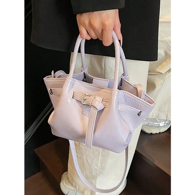 Neuer Stil einfarbige vielseitige Knödeltasche, modische und lässige Handtasche