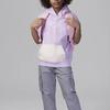 Jordan Color Block Letter Print Hooded Pullover Long Sleeve Sweatshirt Kids Sweatshirt Frost-Purple HF8116-510