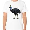Cassowary Bird T Shirt Realistic Exotic Wildlife Animal Vintage Slightly Graphic Fashion Stylish Casual Breathable