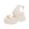 Fashion 9.5CM Women Summer Sandals Open Toe Woven Platform Wedge Sneakers Slippers 2025 Women Casual Shoes Beach Sandálias Das Mulheres