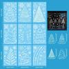 White Castle Christmas Window Sticker Self Adhesive Static Cling Decals  Xmas Season