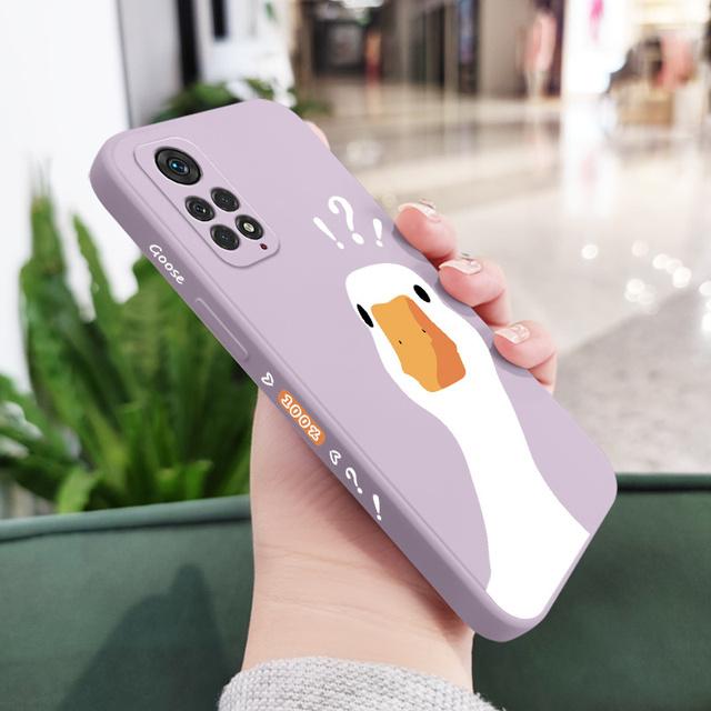 

Чохол для телефону Doubtful Duck для Xiaomi Redmi Note 12 11 11S 10 10A 10T 10S 9T 9 8 7 Pro Plus 10C 9A 9C 4G 5G Cover Redmi Note 12ProPlus світло-фіолетового кольору