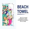 Saiki Print Beach Towel, Large Soft Quick Dry Towel for Beach Camping Swimming