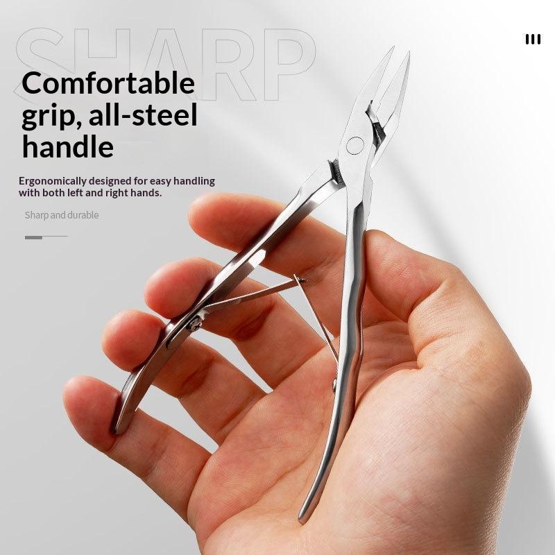 1Pcs Straight Blade Toenail Nail Clippers Trimming Thick Ingrown Toenails Rhinestone Remover Gem Clipper Manicure Nail Tools