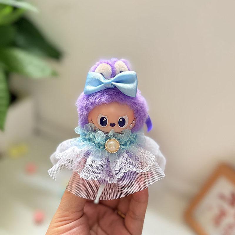 Mini Version 4.0 Vinyl Face Plush Blind Box Doll Clothes Christmas Set Small Nose Gaga Heart Bottom Password