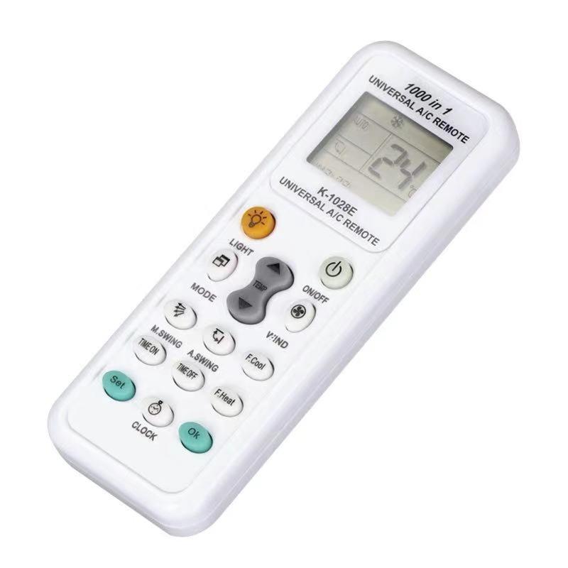 1000 in 1 Universal Wireless Remote Control K-1028E AC Digital LCD Remote Control White Remote Control