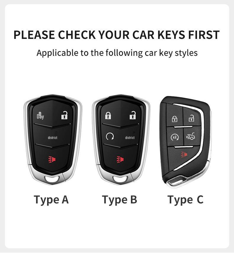 Cadillac XT Key Case with SRT Buckle for XT4, XT5, XT6, XTS, CT4, CT5, CT6, ATSL