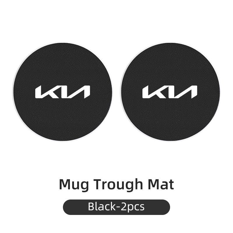 Car Water Coaster Console Mug Drink Non-Slip Pad Mute Mat For KIA GT Line Forte Seltos K5 Sportage Ceed Soul Cerato Sedona Forte