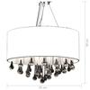 VidaXL Lustre Moderne Plafonnier Cristal Lampe Éclairage Lumière Salon Maison 60345