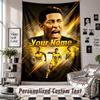 Wall Hanging Tapestry With Custom Name & Text, Jude Bellingham Decorative Tapestry For Bedroom