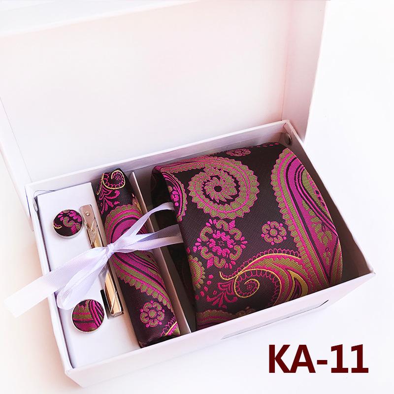 Polyester Business Executive Men'S Tie 6-Piece Gift Box Tie