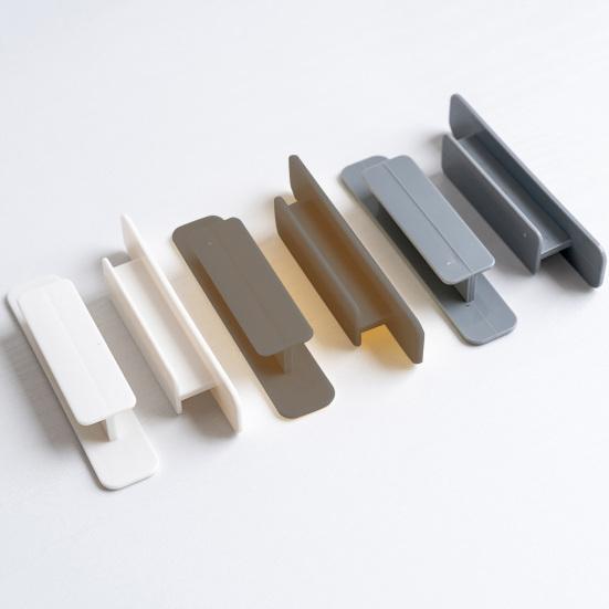 1 Pair Cabinet Handle Punch-free Self-adhesive Cabinet Cupboard Door Pull Handle Home Supply