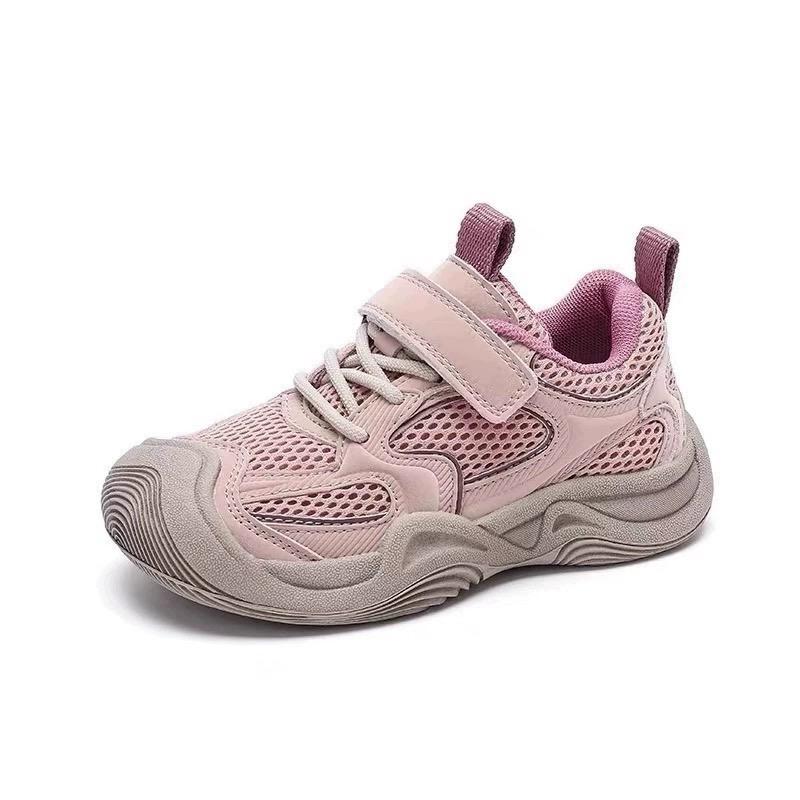 Students Sneakers Toes Capped Non-slip Kids Sports Shoes Mesh Breathable 2025 Brand New Children Running Shoes Comfortable