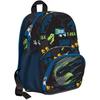 Mochila BP70 ST Direita Mochila Dinossauro 2 Compartimentos 32x22x11cm Mochila Escolar Infantil Leve Durável