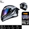 Full Face Motorcycle Helmet With Dual Visor 3C Certified ABS Safety Men Women All Season Riding