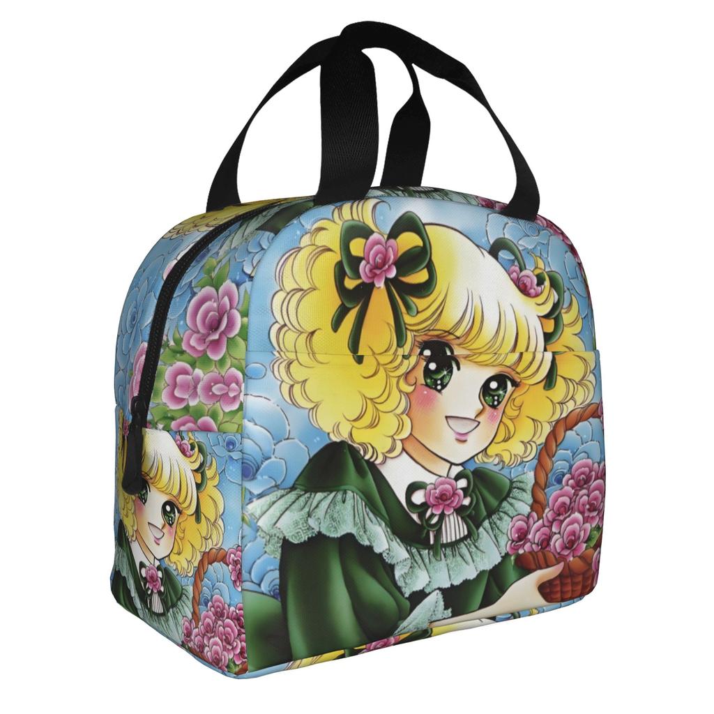 Anime Manga Candy Candy Sac à Lunch pour Femmes Refroidisseur Thermique Boîtes à Lunch Isolées pour Bureau Adulte