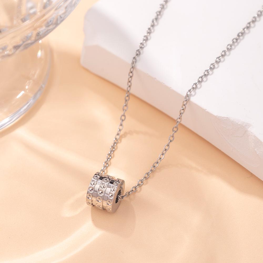 

Корейское ожерелье-подвеска на тонкую талию - Женская роскошная титановая сталь, цепочка для ключиц