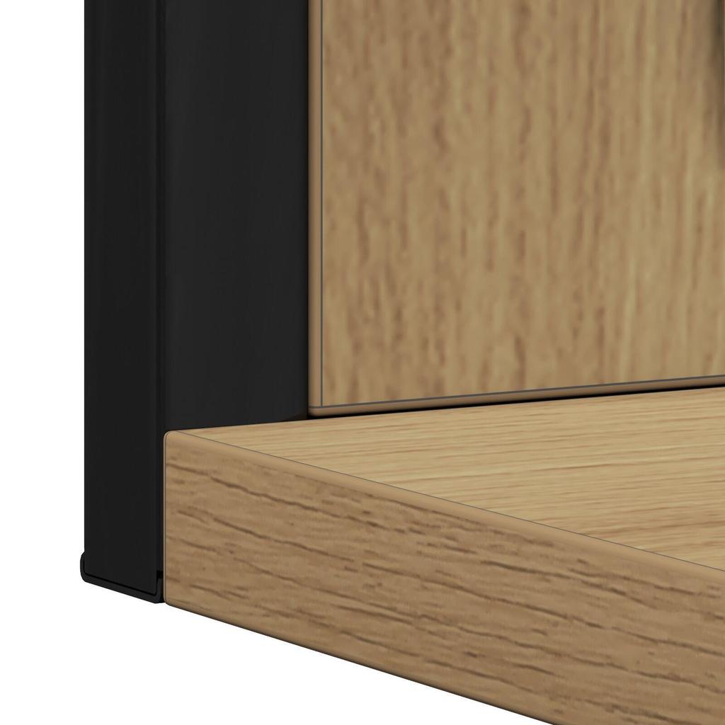 Badezimmer, Flur, Wandspiegel, Handgefertigte Eiche, Mit Stauraum Und Präsentationsregal, 50x12x60 Cm, Ingenieurholz