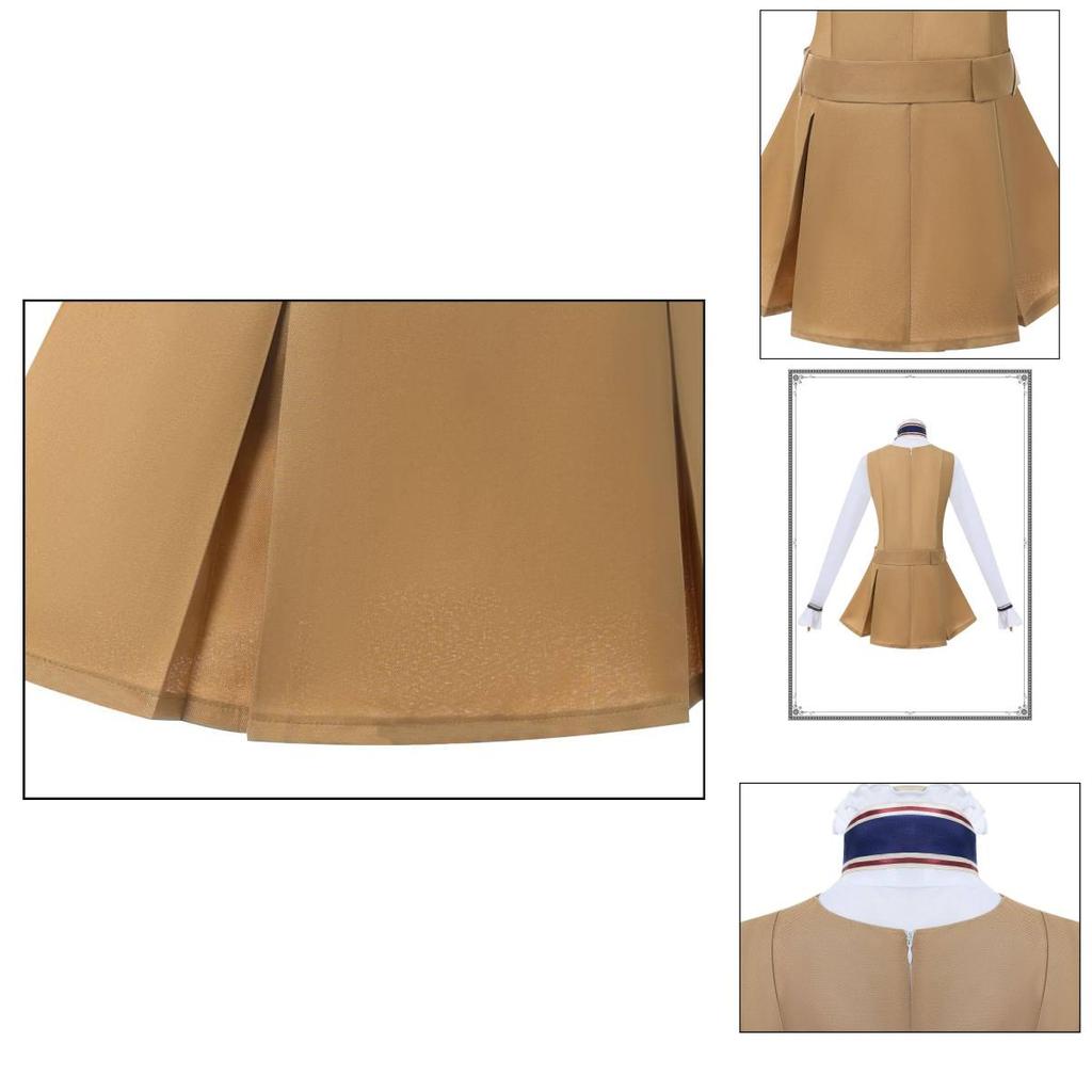 Game Theme Cosplay Dress With Print Design For Anime Roleplay Costume Performance