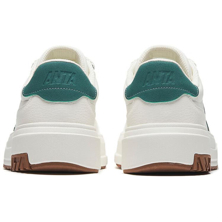 Anta A Road Comfortable Versatile Wear-Resistant Non-Slip Low-Top Skate Shoes Men Skate Shoes White Green 112448023-3