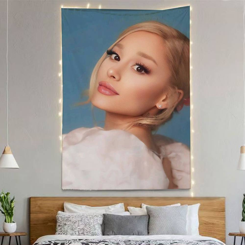 Hot Singer Ariana Ggrande Flags Wall Hanging Background Art Banner For Bedroom Home Outdoor Decor