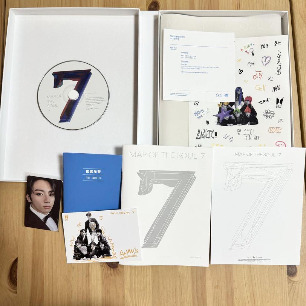 [USED] BTS MAP OF THE SOUL 7 4-piece set with trading cards