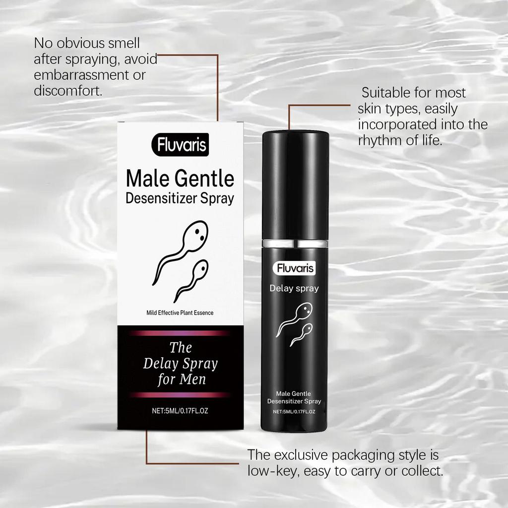 Fluvaris Men's Intimate Care Spray, Prolong Intimate Time, Enhance Men's Endurance & Confidence, Gentle & Non-Irritating 5ml