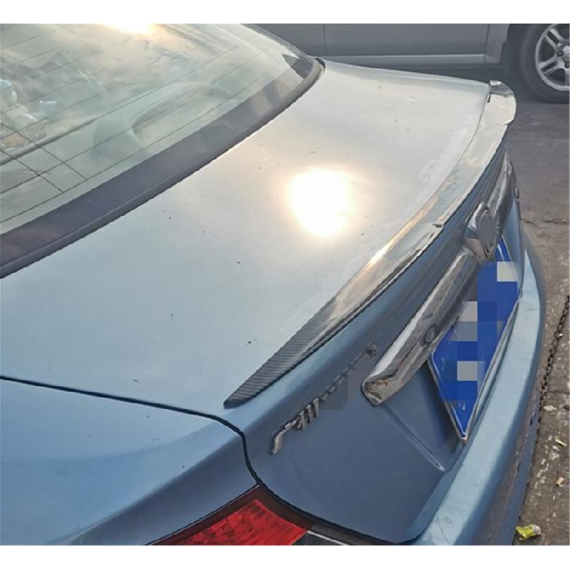 39" Glossy Black Pu Car Rear Roof Lip Trunk Spoiler Wing Lid Tail Sticker Trim