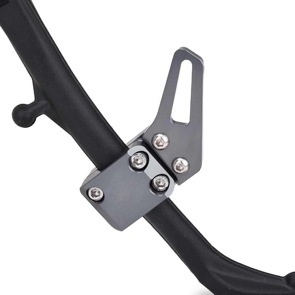 HRuizq Side Stand Assist Tool for Kawasaki Ninja 400, Ninja 500, Z400, and Z500, CNC Aluminum (Gray)