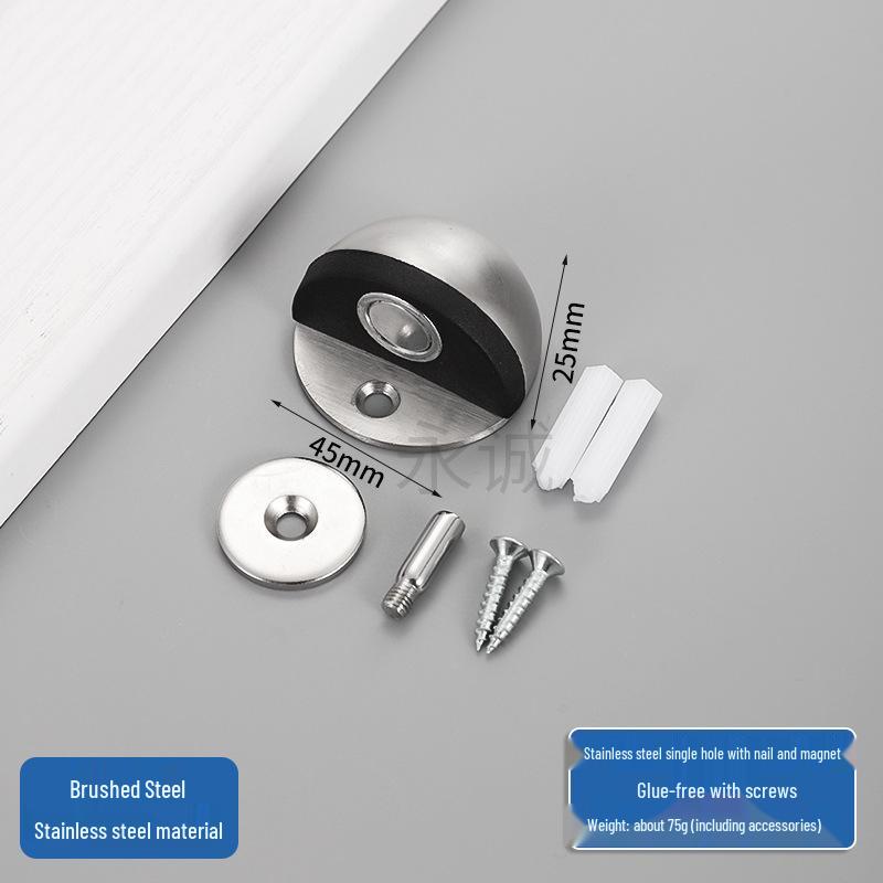 

Магнітний дверний стопор з нержавіючої сталі з протиударною гумою