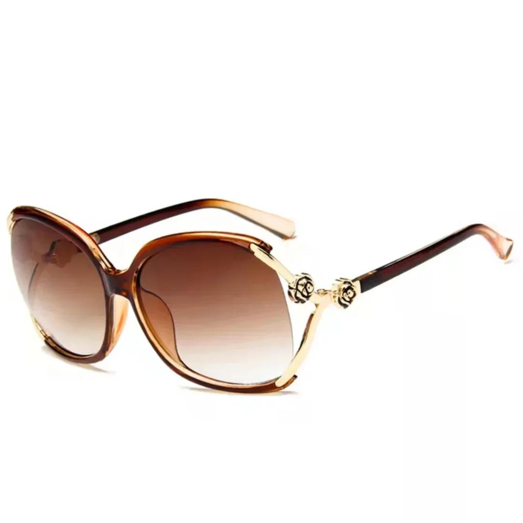 New Large Frame Circular Shape Sunglasses Womes Brand Designer Fashion Sun Glasses Women Driving Eyewear Uv400