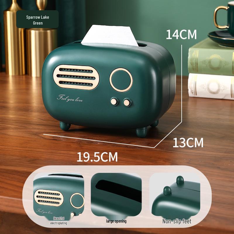 Luxe Remote Control Tissue & Storage Box for Living Room Coffee Table