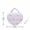 Süßes Design Handliche Kosmetiktasche Stepp Baumwolle Blumenmuster Toilettenartikelbeutel Große Kapazität Reißverschluss Make-up-Tasche Handtasche Aufbewahrung