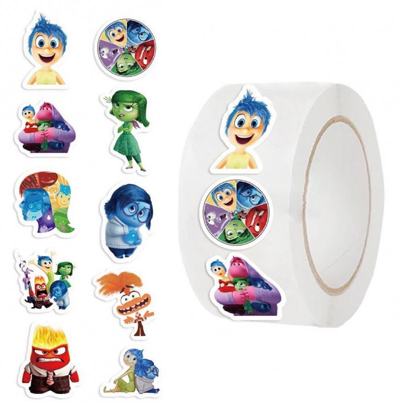 500pcs Inside Out Cartoon Stickers Greeting Card Label Packaging Sealing Stickers Toys Gift Creative Diy Journal Notebook Decor