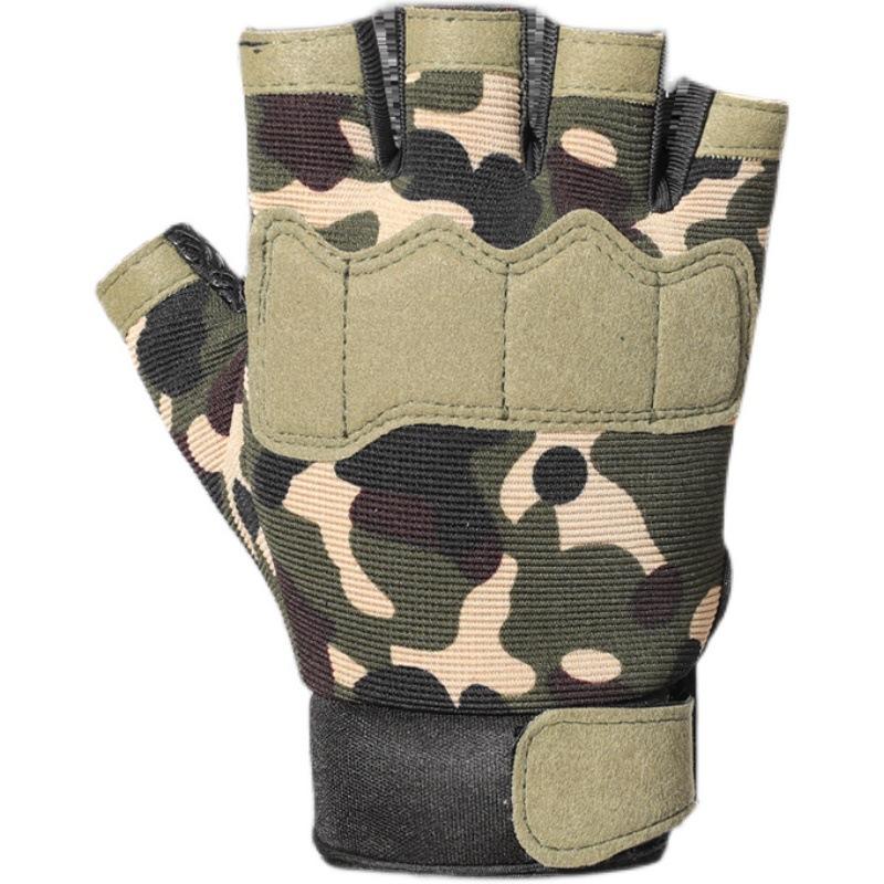 Tactical Half Finger Gloves for Men and Women Outdoor Anti Slip Field Cycling Rock Climbing Wear Resistant Fitness Equipment Training Gloves