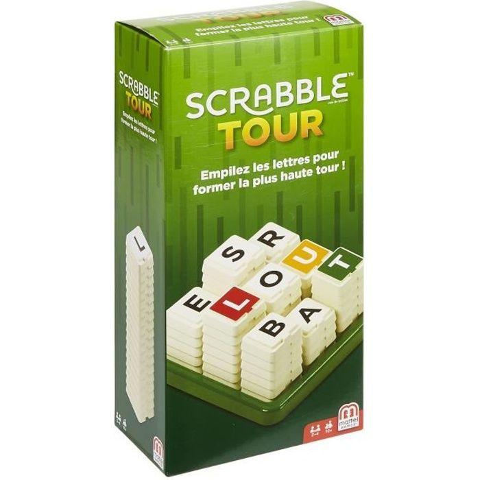 Scrabble tour jeu de société - 2 à 4 joueurs - 10 ans et +