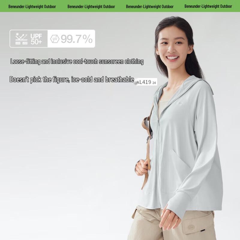 Женская свободная куртка Banax с капюшоном и защитой от солнца UPF 50+, охлаждающая
