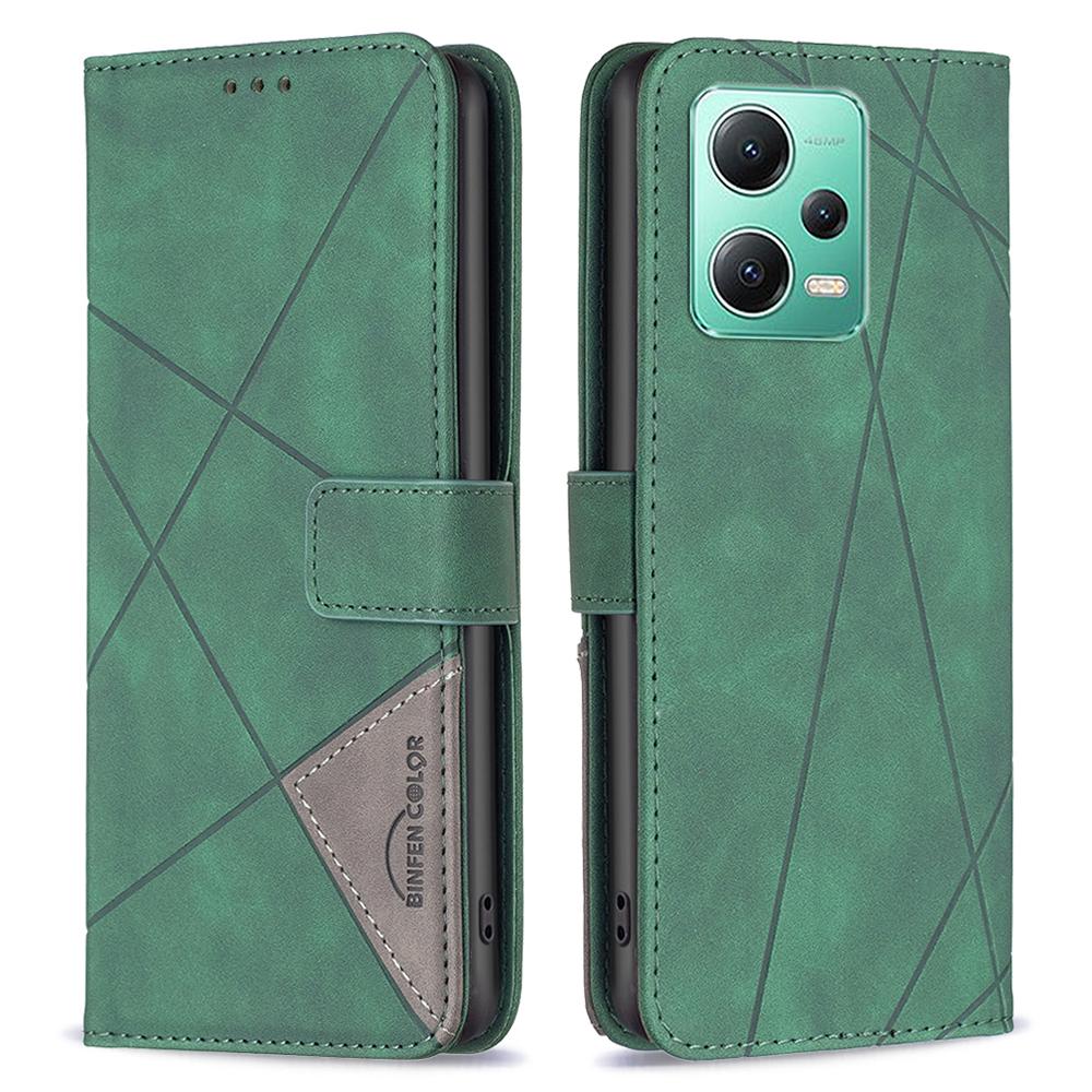 BINFEN COLOR für Xiaomi Poco X5 5G/Redmi Note 12 5G (Global)/(Indien)/(China) Brieftasche Hülle Magnetverschluss Leder Handy Ständer Abdeckung