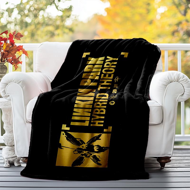 Linkin Park Flannel Blanket Soft All-Season Throw, Design for Camping, Car Travel, Hiking Sofa, Bed, Office Perfect Gift for Parties