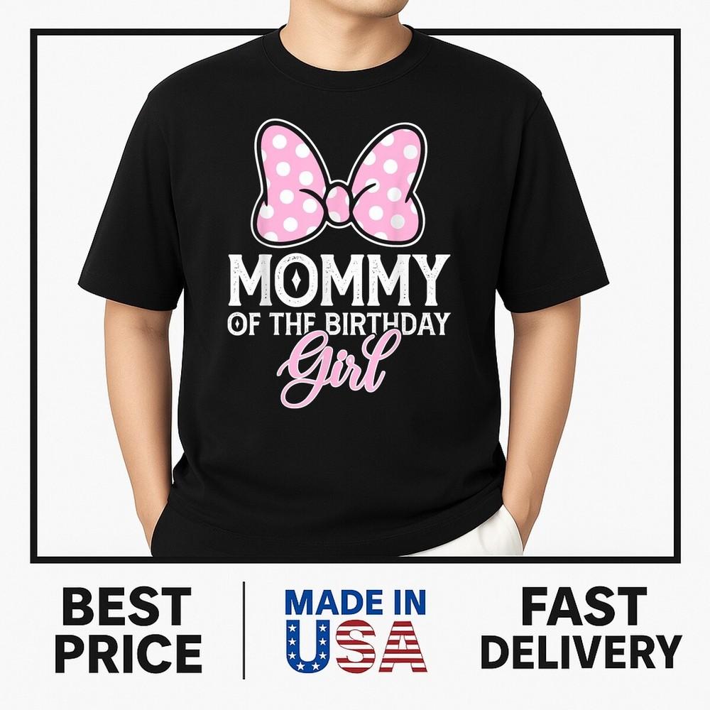Мама Именинника Милый Розовый Бант Семейная Совместная Футболка В Тренде Унисекс Футболка XXXXL