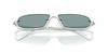 [ARMANI EXCHANGE] Armani Exchange Sunglasses MATTE SILVER LIGHT BLUE MIRROR SILVER INT 58mm 60209C58 0AX2058S