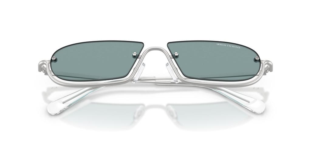 [ARMANI EXCHANGE] Armani Exchange Sunglasses MATTE SILVER LIGHT BLUE MIRROR SILVER INT 58mm 60209C58 0AX2058S