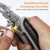 Multifunktionale Abisolierzange Crimper Kabelschneider Zange mit Rutschfestem Griff Elektriker Zange Werkzeuge Kabelabisolierzange