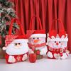 Christmas Eve Cartoon Candy Tote Bag with Flap Cap